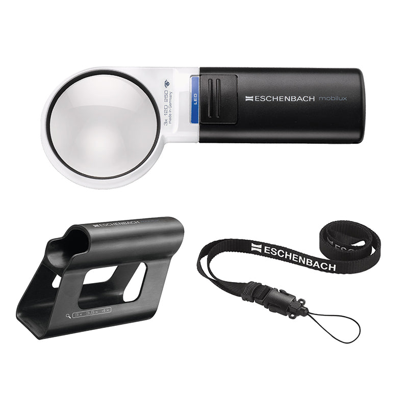 Mobilux LED Hand-Held Magnifier Bundle - 3x