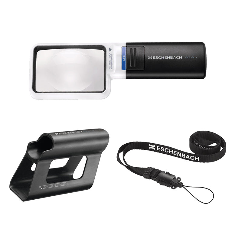 Mobilux LED Hand-Held Magnifier Bundle - 4x