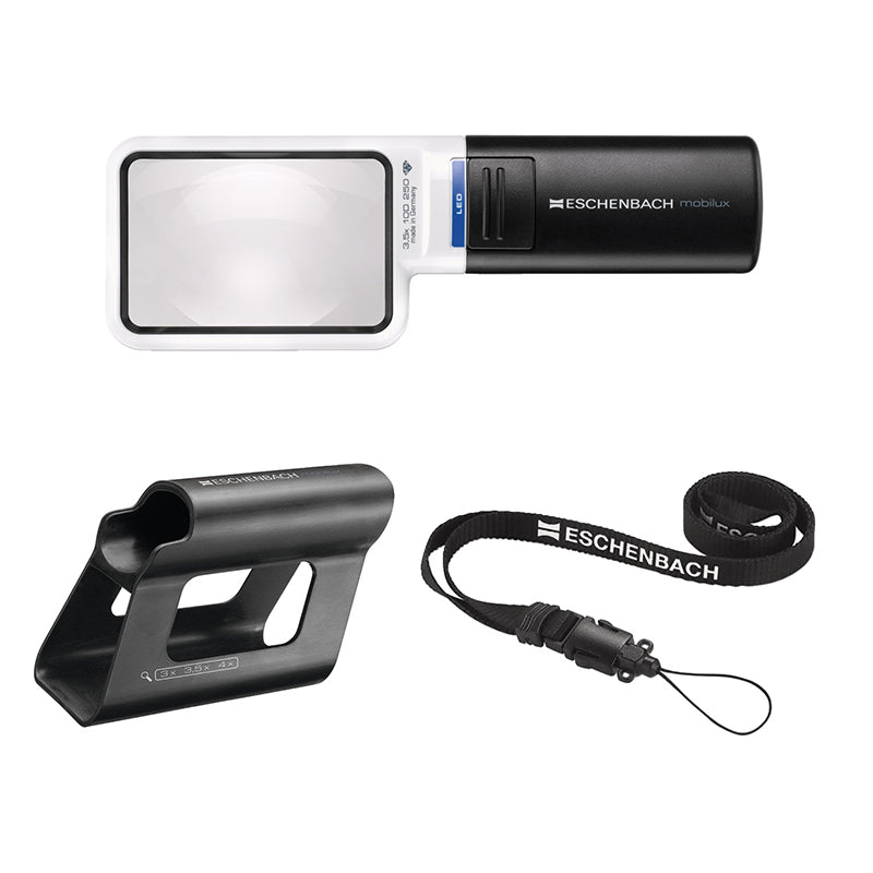 Mobilux LED Hand-Held Magnifier Bundle - 3.5x