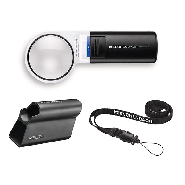 Mobilux LED Hand-Held Magnifier Bundle - 6x